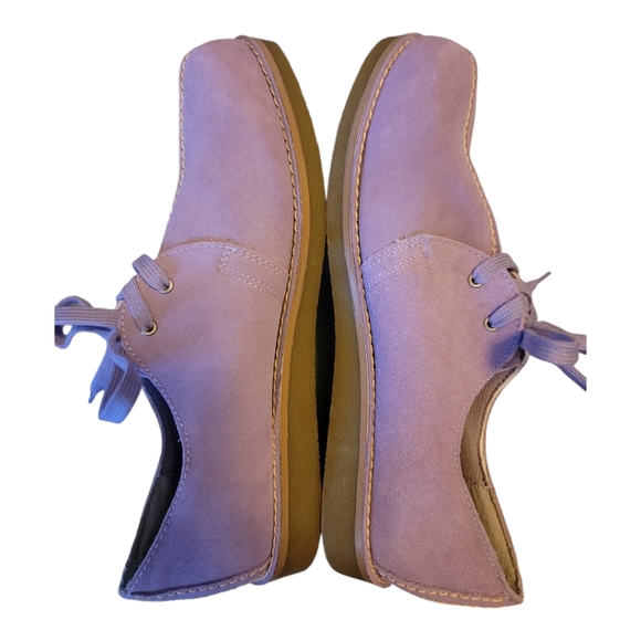 Splash shoes suede lavender laces crepe sole womens 10 loafer colorful - Picture 4 of 7
